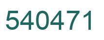 Number 540471 green image