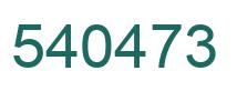 Number 540473 green image