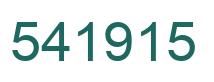 Number 541915 green image