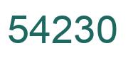 Número 54230 imagen verde