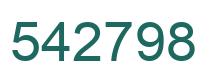 Number 542798 green image