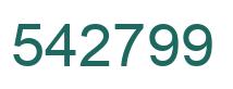 Number 542799 green image