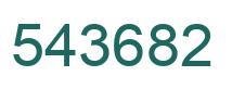 Number 543682 green image