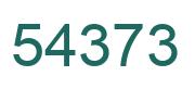 Número 54373 imagen verde