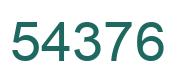 Número 54376 imagen verde