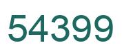 Número 54399 imagen verde