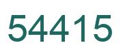 Número 54415 imagen verde