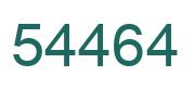 Number 54464 green image