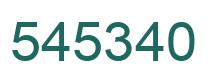 Number 545340 green image
