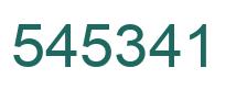 Number 545341 green image