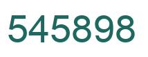 Number 545898 green image