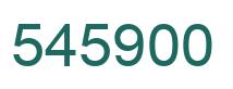 Number 545900 green image