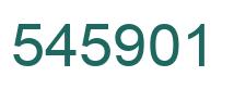 Number 545901 green image