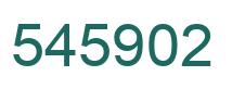 Number 545902 green image