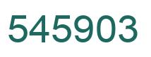 Number 545903 green image