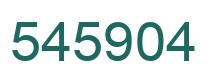 Number 545904 green image