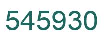 Number 545930 green image