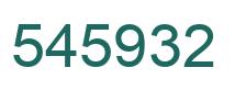 Number 545932 green image