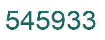 Number 545933 green image