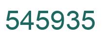 Number 545935 green image