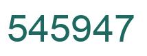 Number 545947 green image