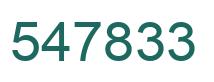 Number 547833 green image