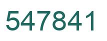 Number 547841 green image