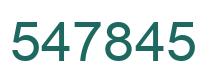 Number 547845 green image