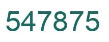 Number 547875 green image