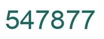 Number 547877 green image
