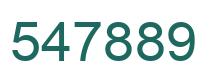 Number 547889 green image