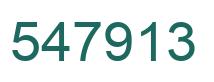 Number 547913 green image
