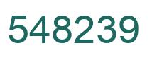 Número 548239 imagen verde