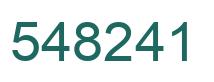 Number 548241 green image
