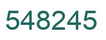 Number 548245 green image