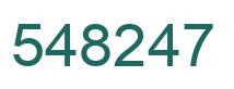 Number 548247 green image