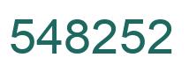 Number 548252 green image