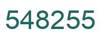 Number 548255 green image