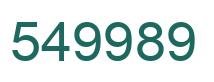 Número 549989 imagen verde