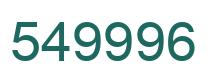 Number 549996 green image