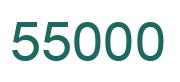 Number 55000 green image