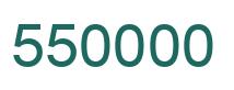 Number 550000 green image
