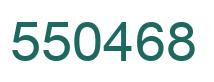 Number 550468 green image
