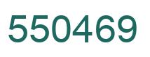 Number 550469 green image