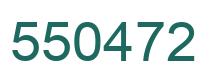 Number 550472 green image