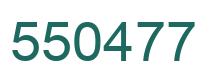 Number 550477 green image