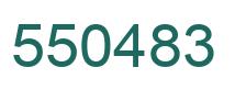 Number 550483 green image