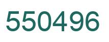 Number 550496 green image