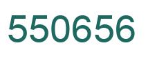 Number 550656 green image