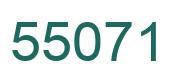 Number 55071 green image